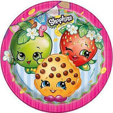 Set 8 Platos Shopkins 9 pulgadas para Cumpelaños
